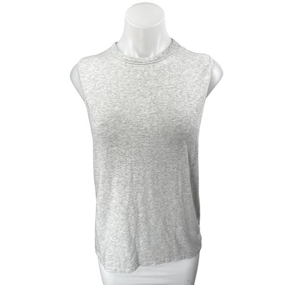 Skims Women's Gray Sleeveless Knit Activewear Fitness Gym Muscle Tee Tank Top XS - Picture 1 of 4